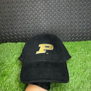 Vintage Purdue University‎ Boilermakers Black Hat Baseball Football, Basketball
